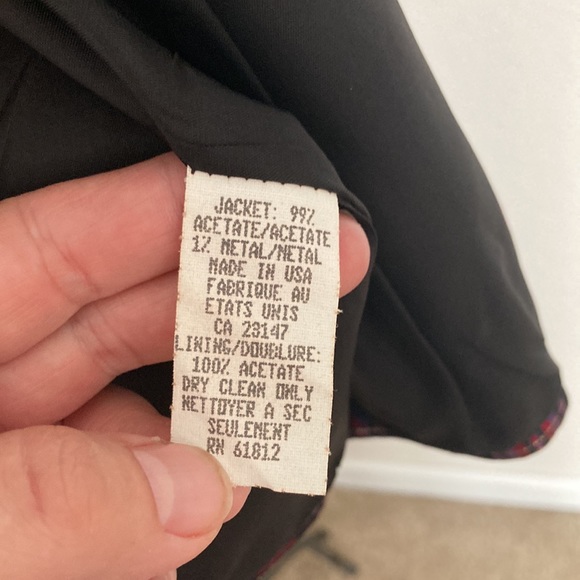 Talbots Depeche Vintage Plaid Blazer Size 10 - Picture 8 of 12